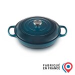 Faitout - le creuset - 30 cm - fonte maille - deep teal - tous feux compatibles