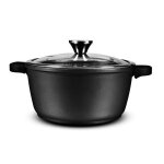 Faitout fonte daluminium 28cm avec couvercle tfi cristal durand dupont