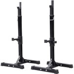 Fan rack barre musculation support pour haltères longs à disques noir charge max. env. 200kg réglable ... Fan rack barre musculation support pour haltères longs à disques noir charge max. env. 200kg réglable ...
