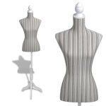 Fan - rangements pour armoires à vêtements / valets de nuit buste de couture de femme en lin à rayures ... Fan - rangements pour armoires à vêtements / valets de nuit buste de couture de femme en lin à rayures ...