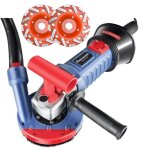 Fanzwork ponceuse  bton 1500 w ? kit complet avec vitesse rglable meule diamante premium 125 mm * ...