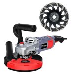 Fanzwork ponceuse  bton fraiseuse  bton 2000 w kit avec meule diamante de 180 mm et capot daspiration ...