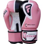 Gants de boxe - farabi - rose - 10 oz - simili cuir - femme