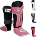 Farabi sports prot�ge - tibia pour enfant - muay thai kick boxing arts martiaux taille unique - rose