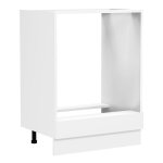 Fasola meuble bas de cuisine pour four 60 cm blanc.
