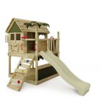 Fatmoose aire de jeux portique bois tikataka avec toboggan vert sauge cabane enfant extérieure avec bac ... Fatmoose aire de jeux portique bois tikataka avec toboggan vert sauge cabane enfant extérieure avec bac ...