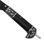 Faucille pliante noire avec lame et fourreau en acier inoxydable adapt�e � la tonte agricole1x faucille ...