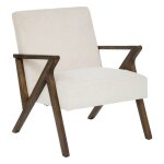Fauteuil orac hévéa blanc ivoire - atmosphera createur dinterieur Fauteuil orac hévéa blanc ivoire - atmosphera createur dinterieur