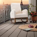 Fauteuil à bascule ergonomique?136kg & style vintage? - tissu Éponge & bois naturel - pour salon / chambre ... Fauteuil à bascule ergonomique?136kg & style vintage? - tissu Éponge & bois naturel - pour salon / chambre ...