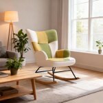 Fauteuil � bascule homemiyn - confort et chaleur en patchwork