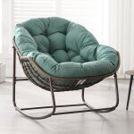Fauteuil � bascule pour lint�rieur et lext�rieur - fauteuil � bascule surdimensionn� avec coussin rembourr� ...