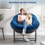 Fauteuil � bascule pour lint�rieur et lext�rieur - fauteuil � bascule surdimensionn� avec coussin rembourr� ...