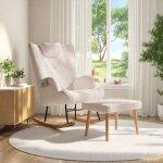 Fauteuil  bascule avec repose - pied chaise  bascule avec appuie - tte et poches latrales rocking ...