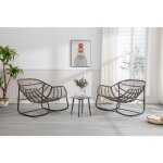 Fauteuil � bascule en rotin ext�rieur fauteuil � bascule rembourr� porche avant ext�rieur salon cour ...