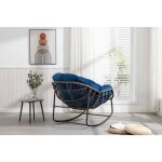 Fauteuil � bascule en rotin ext�rieur fauteuil � bascule rembourr� porche avant ext�rieur salon cour ...