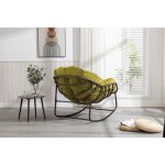 Fauteuil � bascule en rotin ext�rieur fauteuil � bascule rembourr� porche avant ext�rieur salon cour ...