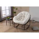 Fauteuil à bascule rotin rembourré chaise à bascule pour lextérieur pour la terrasse le salon le patio ... Fauteuil à bascule rotin rembourré chaise à bascule pour lextérieur pour la terrasse le salon le patio ...