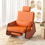 Yodolla fauteuil  bascule repose - pieds rtractable dossier rglable 3 positions pour nursery et salon ...