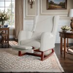 Fauteuil � bascule - tanant - gris - 67x64x99 cm - oreiller lombaire r�glable - repose - jambes r�tractable ...