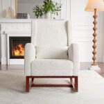 Fauteuil � basculerocking chair avec support pour les jambesfauteuil � bascule allaitementpieds en bois ...