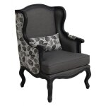 Fauteuil bergre - bois - noir - interiors