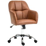 Fauteuil de bureau chaise de bureau pivotant sur roulettes - homcom - hauteur réglable - revêtement synthétiqu ... Fauteuil de bureau chaise de bureau pivotant sur roulettes - homcom - hauteur réglable - revêtement synthétiqu ...