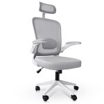 Fauteuil de bureau - confort ergonomique - appuie - t�te r�glable - dossier en maille respirante - accoudoirs ...