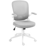 Fauteuil de bureau homcom hauteur rglable pivotant 360 accoudoirs relevables dossier en maille et assise ...