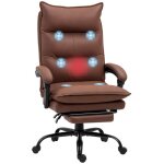 Fauteuil de bureau - vinsetto - massant et chauffant - hauteur réglable dossier inclinable - microfibre ... Fauteuil de bureau - vinsetto - massant et chauffant - hauteur réglable dossier inclinable - microfibre ...