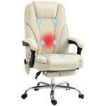 Fauteuil de bureau - vinsetto - massant et chauffant - hauteur rglable dossier inclinable tlcommande ...