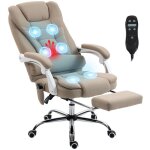 Fauteuil de bureau - vinsetto - massant et chauffant - hauteur r�glable dossier inclinable et t�l�commande ...
