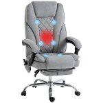 Fauteuil de bureau - vinsetto - massant et chauffant - hauteur rglable dossier inclinable tlcommande ...