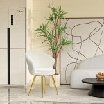 Fauteuil chaise de salle � manger avec dossier1pcs mipan chaise � coque pour salon commode coiffeuse ...