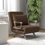 Fauteuil chauffeuse canap� - lit convertible 1 place d�houssable grand confort coussin pieds accoudoirs ...