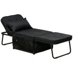 Fauteuil chauffeuse convertible - homcom - 4 en 1 - dossier inclinable 5 position - coussin inclus - ... Fauteuil chauffeuse convertible - homcom - 4 en 1 - dossier inclinable 5 position - coussin inclus - ...