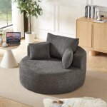 Fauteuil chenille 1 place sans montage - sige bulle moderne et confortable pour salon chambre et salle ...