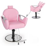 Fauteuil coiffure - relax4life - inclinable et pivotante  360 - appuie - tte amovible - repose - pieds ...
