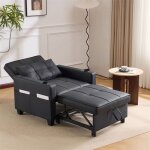 Fauteuil convertible 1 place canapé lit 1 place convertible canapé relax 3 en 1 porte - gobelet et usb ... Fauteuil convertible 1 place canapé lit 1 place convertible canapé relax 3 en 1 porte - gobelet et usb ...