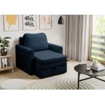 Fauteuil convertible 1 place - dejano - bleu marine Fauteuil convertible 1 place - dejano - bleu marine