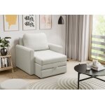 Fauteuil convertible 1 place - dejano - crème Fauteuil convertible 1 place - dejano - crème