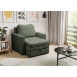 Fauteuil convertible 1 place - dejano - vert sauge Fauteuil convertible 1 place - dejano - vert sauge