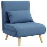 Fauteuil convertible 3 en 1 - homcom - fauteuil lit et chauffeuse 1 place - dossier inclinable 5 positions ... Fauteuil convertible 3 en 1 - homcom - fauteuil lit et chauffeuse 1 place - dossier inclinable 5 positions ...