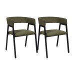 Fauteuil design cotele scott vert