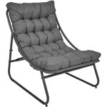 Fauteuil - home deco factory - dolce vita - confort - design moderne - anthracite