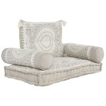 Fauteuil - dkd home decor - beige - coton - 1 place - design contemporain Fauteuil - dkd home decor - beige - coton - 1 place - design contemporain