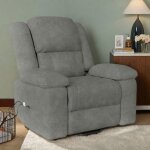 Fauteuils electrique 160 avec 8 moteurs silencieux fauteuil massant chauffant avec poche latrale de ...