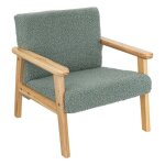 Fauteuil enfant basile vert cladon - atmosphera createur d'interieur - vert