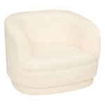 Fauteuil enfant bouclette blanc - atmosphera createur dinterieur