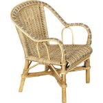 Fauteuil enfant en rotin crapaud