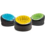 Fauteuil gonflable - intex jazzy - jaune - 1 personne - extrieur - tissu